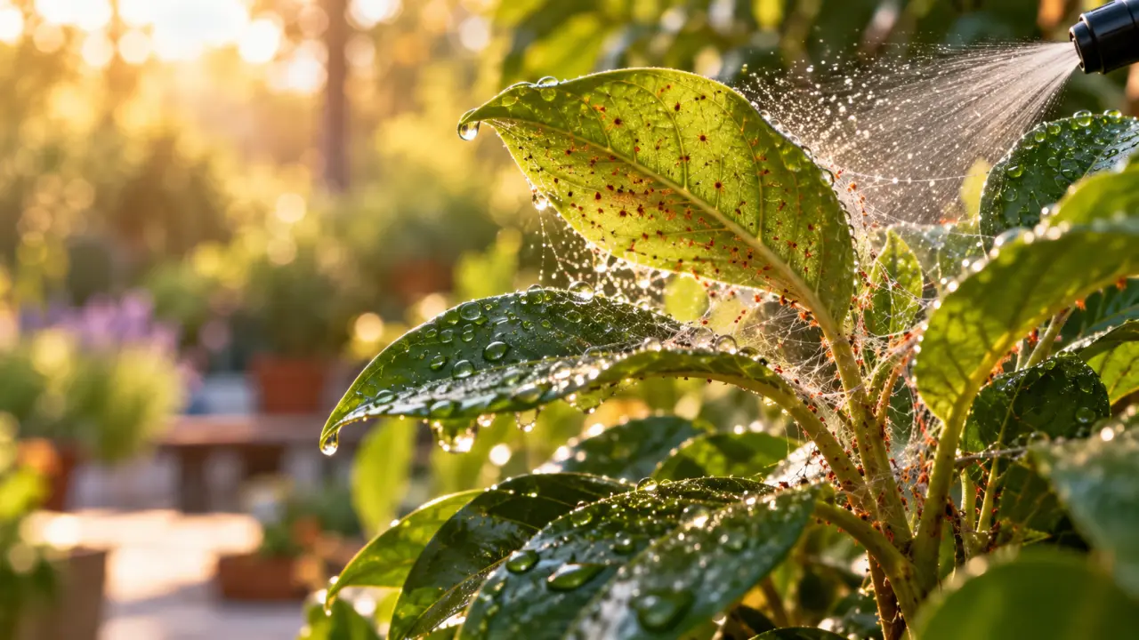 Araignées rouges sur plantes : le réflexe d'eau qui révèle l'infestation avant qu'il soit trop tard